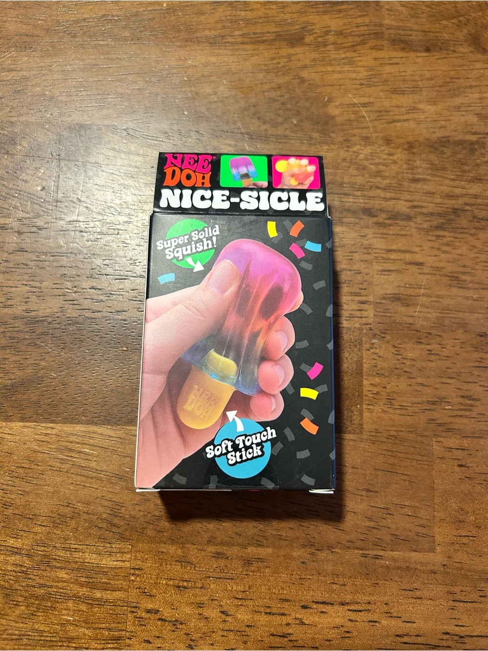 Needoh Nice-Sicle Rainbow Popsicle Squishy Toy - Picture 3 of 3